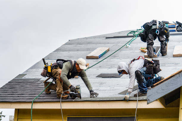 Professional Gutter Installation technician working in Cherokee, NC
